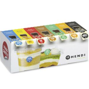 Eldobható élelmiszer-biztonsági címkekészlet a hét minden napjára adagolóval - Hendi 850299 144665405 - Árazószalag