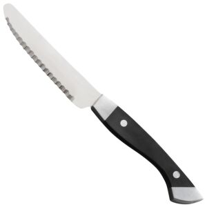 Recézett steak kés, rozsdamentes acél nyél, POM, hossza 130 mm - Hendi 841082 144671358 - Konyhakés