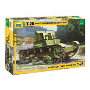 Zvezda T-26 Soviet Tank 1:35 (3542) makett harcjármű 144672028 - Kreatív & Építő játék