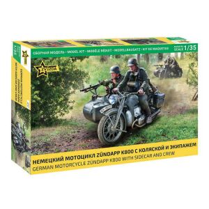 Zvezda Zündapp K800 1:35 (3717) makett motorkerékpár 144672030 - Kreatív & Építő játék