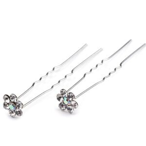 ESKÜVŐ HAD77 - Strasszköves virágos hajtű kristályszín 144524713 - Hajtű