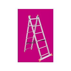 Kétrészes alumínium létra, multifunkciós - 2 x 6 fokos 144672334 - Létra & Állvány