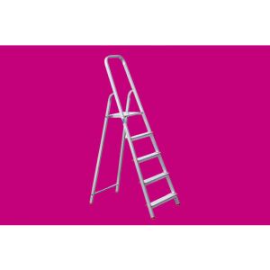 Háztartási alumínium létra - 5 + 1 fokos 144672337 - Létra & Állvány