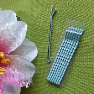 HAD67 - Világoskék hullámos hajcsat hajtű