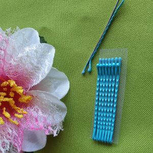 HAD68 - Türkizkék hullámos hajcsat hajtű