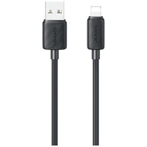 Kábel USAMS KY sorozat US-SJ689 2,4A USB-A Lightning 1m fekete 144673260 - Kábel & Tartozék