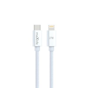 Maxlife MXUC-12 kábel USB-C - Lightning 2,0 m 27W fehér 144673363 - Maxlife