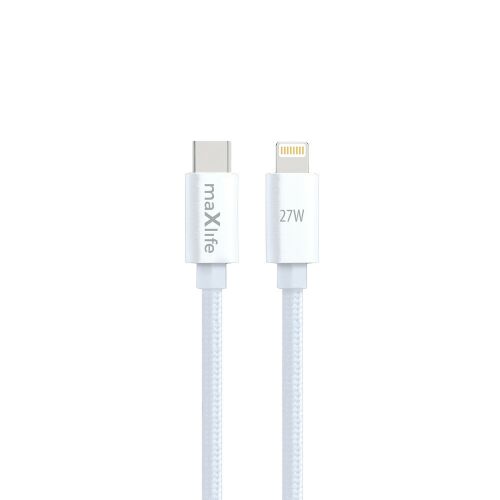 Maxlife MXUC-12 kábel USB-C - Lightning 2,0 m 27W fehér 144673363