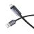 Kábel USB-A Lightning Hoco 2,4A kijelzővel 1 m X112 fekete 144673467
