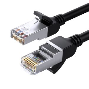 Ugreen Kabel sieciowy UGREEN z metalowymi wtyczkami, Ethernet RJ45, Cat.6, UTP, 1m (czarny) 144682576 - Kabel USB