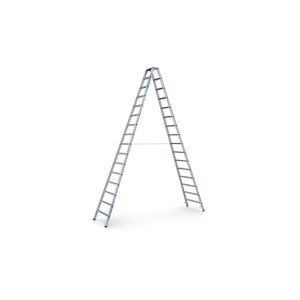 ZARGES Állólétra 2x16 fokos eloxált Saferstep B