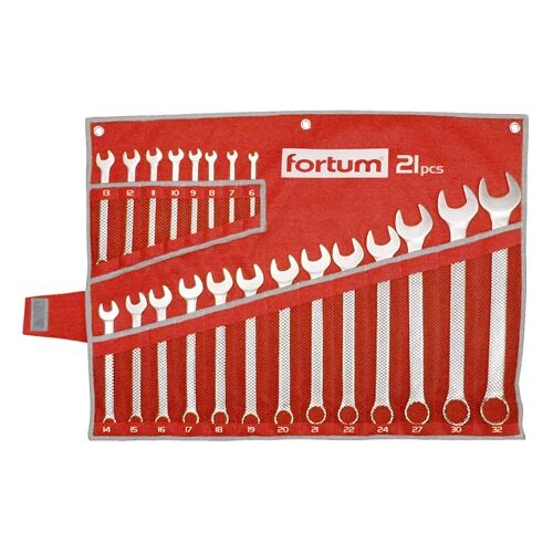 Fortum CSILLAG-VILLÁS KULCS KÉSZLET 21DB, 6-32MM 61CRV5, VÁSZON TOK 4730200 144693350