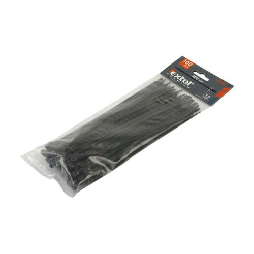 Extol Premium KÁBELKÖTEGELŐ 4,8X400MM 100DB, FEKETE NYLON, UV-, SAV- ÉS LÚGÁLLÓ 8856166 144693848