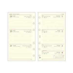 Kalendárium betét, tervező, heti, "M", SATURNUS, chamois 2026 144696127 - Irodai kiegészítő