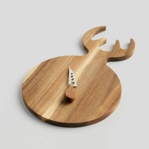 HOME & YOU sajtkés + vágódeszka 25x40cm, szarvasos 144698673 - Konyha & Étkezés