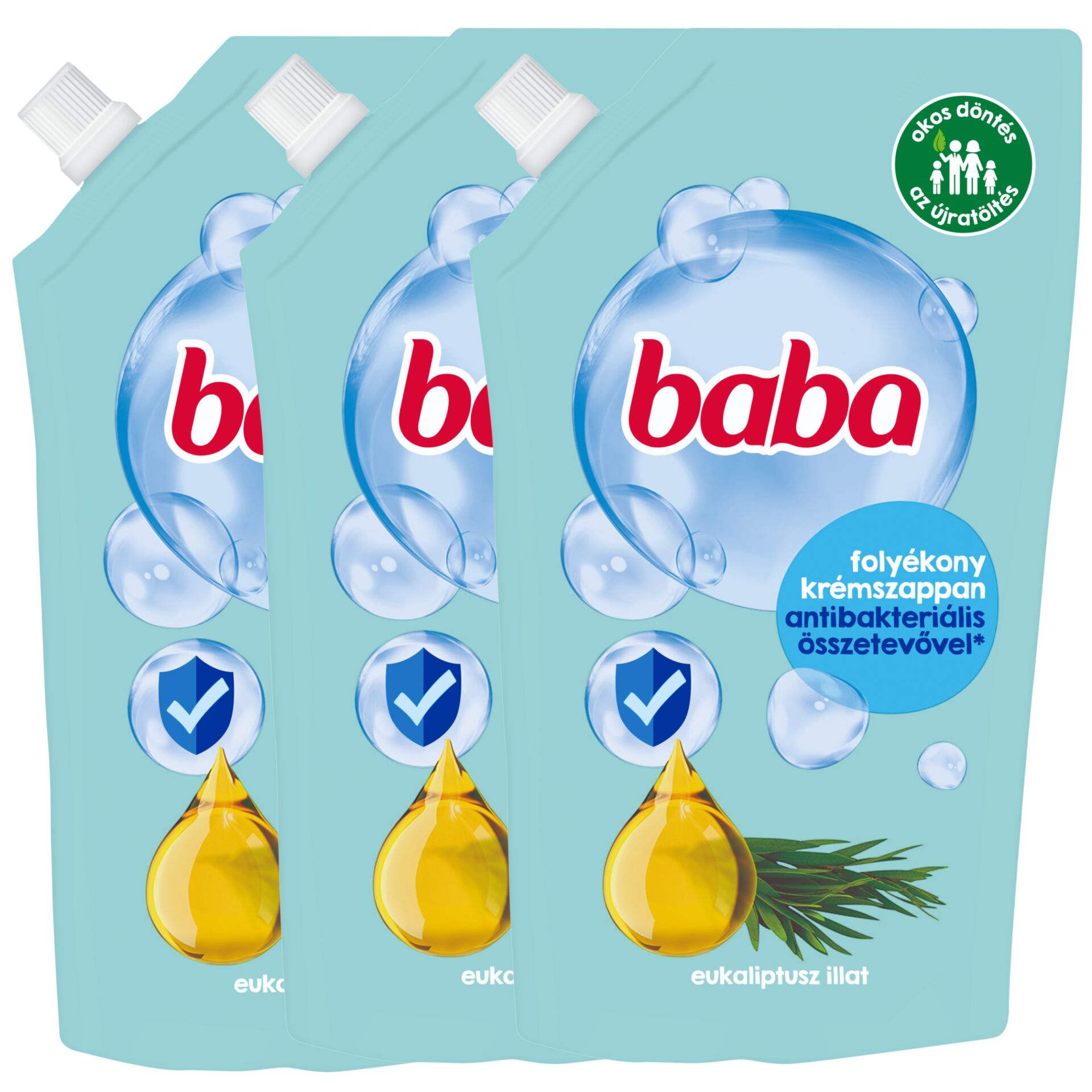 E-shop Detské antibakteriálne tekuté mydlo Eukalyptus 3x500ml