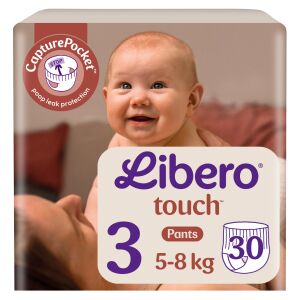 Plienky Libero Touch 5-8 kg Midi 3 (30 ks) 144701927 - Libero