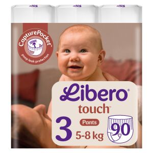 Plienky Libero Touch 5-8kg Midi 3 (90ks) 144703341 - Prebaľovanie