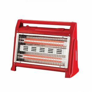 Kvarc tűzhely ELITE EQH-1393, 1600W, Akár 15 m2, 2 szint, Turbóventilátor, Beépített párásító, Piros 144703372 - Elite