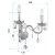Lampa de perete EBT017-2W Transparent 144703419