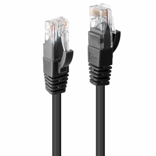 Cablul de retea LINDY Cat6 U/UTP negru 15m 144706223