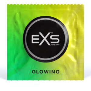 EXS Glow in the Dark - prezerwatywy świecące, cienki lateks, 100 sztuk 144709446 - Uroda i zdrowie