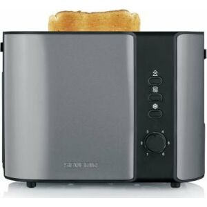 Automatik-Toaster AT  (grau/schwarz, 800 Watt, für 2 Scheiben Toast) 144709829 - Toaster und Standmixer