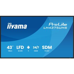 IIYAMA 108cm  (42,5") LH4375UHS-B2AG 16:9 2xHDMI+3xDP+2xUSB 144710664 - Präsentationstools
