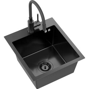 Quadron Mosogató Rozsdamentes acél mosogató LUKE 90 fekete