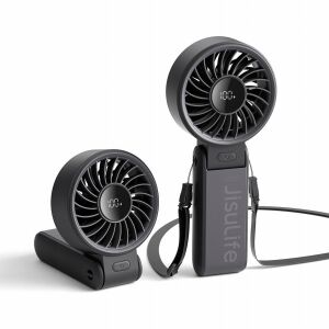 Jisulife Handheld Fan Life7 3600mAh Mini Ventilátor Hordozható USB Ventilátor - fekete
