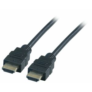 Kábel EFB HighSpeed HDMI, Ethernet 4K30Hz A-A-ST-ST, 0,5 m, fekete 144716017 - HDMI kábel