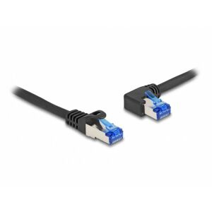 DELOCK RJ45 NWK Cat.6A S/FTP egyenes szögű 2m fekete 144716765 - Kábel
