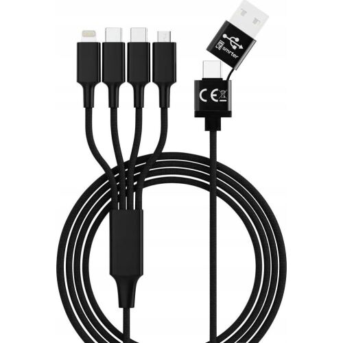 Kabel USB Smrter smrter Hydra ELITE 6in1 Nylon-Ladekabel Typ USB-C, black retail 144718611