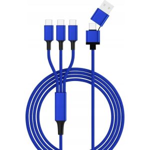 smrter Hydra TRIO Ladekabel, Typ USB-C, OTG, 120cm, blue retail 144718615 - Computer und Zubehör