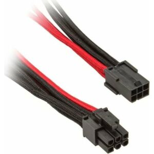 Nanoxia Kabel PCIe 6+2Pin Verlängerung 30cm, black/red 144718721 - Netzkabel