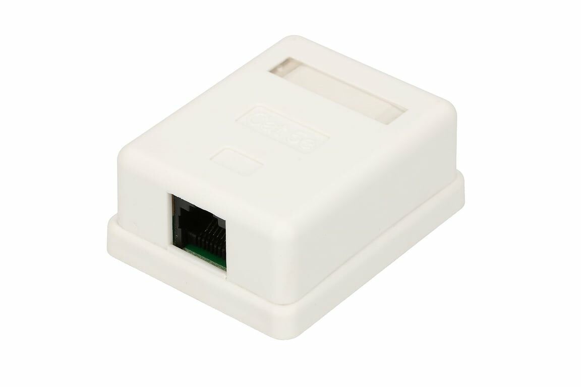Extralink | Buchse für Oberflächenmontage | 1 x RJ45 KAT5E UTP