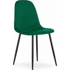 Scaun Leobert COMO - catifea verde inchis x 1 144722101 - Scaun de sufragerie