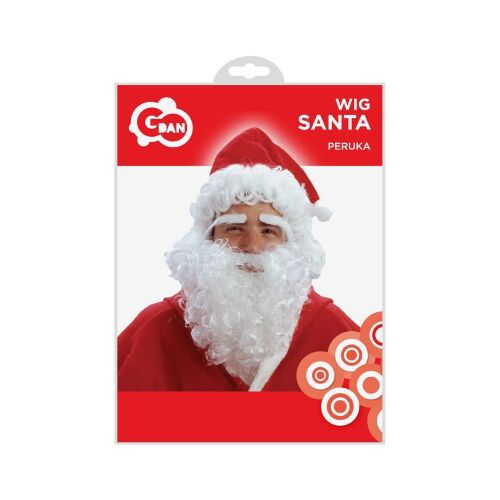 Akson Broda Świętego Mikołaja z wąsami, brwiami i peruką uniw 144722277