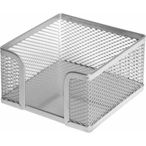 Forofis Pojemnik na kostkę biurową 95x95mm FOROFIS 91305 ezüst fém 144723383 - Jegyzettömb