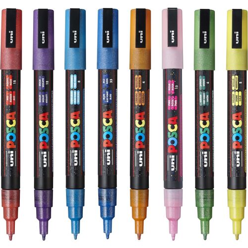 POSCA Marker UNI PC-3M Glitter piros 144724082