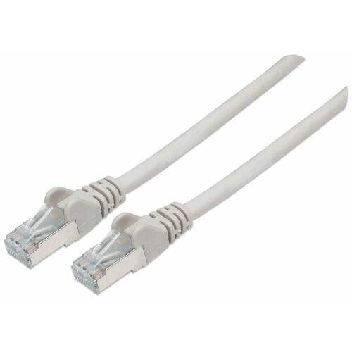 INTELLINET Patchkabel Cat6a-Stecker/Cat7-Rohkabel 15m grau 144725250