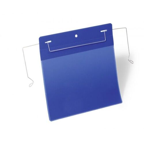 DURABLE Drótkötéses A5-ös tászka keresztben 50-es csomag kék 144725242