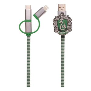 ThumbsUp! Kabel ładowania Slytherin 3w1 Lightning/Micro/USBC 144725333 - Cabluri Lightning