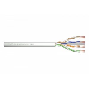 Cablu de rețea patchcord DIGITUS cat.6A, U/UTP, torsadat, AWG 26/7, LSOH, 305m, gri, carton 144728688 - Cabluri patch