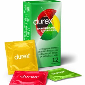 Durex Taste Me 12 db. Gyümölcsös ízű színes óvszerek
