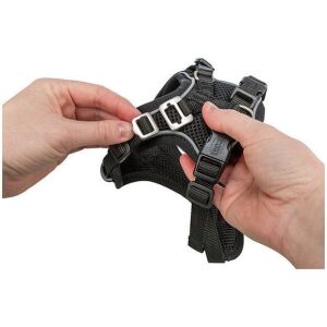 Premium FlexMesh, szelki, dla psa, czarne, L: 63�92 cm/25 mm, dostosowane dla mops�w i buldog�w 144731515 - Uprząż dla zwierząt