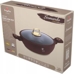 FLACHER TITANTOPF MIT DECKEL 28 cm BERLINGER HAUS BH-8038 LEONARDO 144731841 - Koch- & Backgeschirr