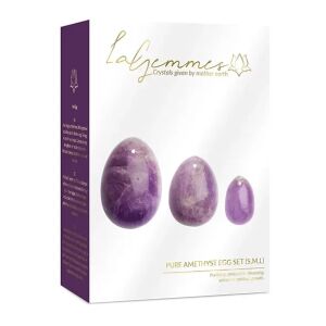 La Gemmes Yoni Egg Set Pure Amethyst - zestaw trzech rozmiarow ametystowych 144732382 - Projektowanie wnętrz