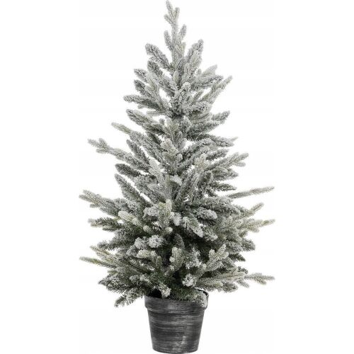 Féric Lights and Christmas Künstlicher Weihnachtsbaum in einem Topf, schneebedeckt, 100 cm 144734470