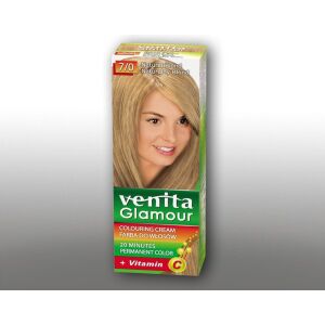 VENITA_Glamour koloryzująca farba do włosów 7/0 Naturalny Blond 100ml 144735947 - Farba do włosów